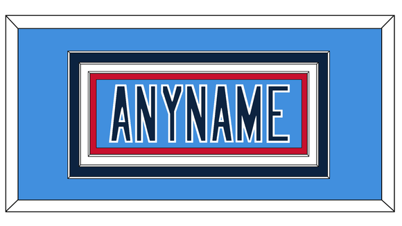 Tennessee Nameplate - Alternate Light Blue - Triple Mat 4