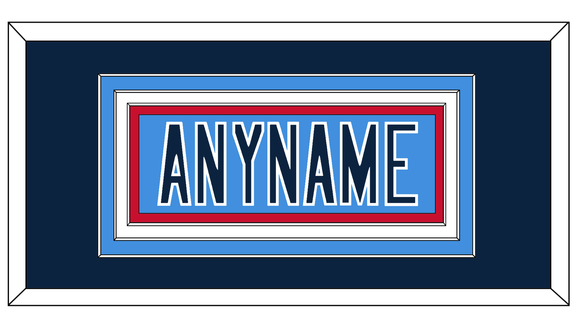 Tennessee Nameplate - Alternate Light Blue - Triple Mat 5