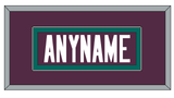 Anaheim Nameplate - Road Purple (1993-2006) - Single Mat 2