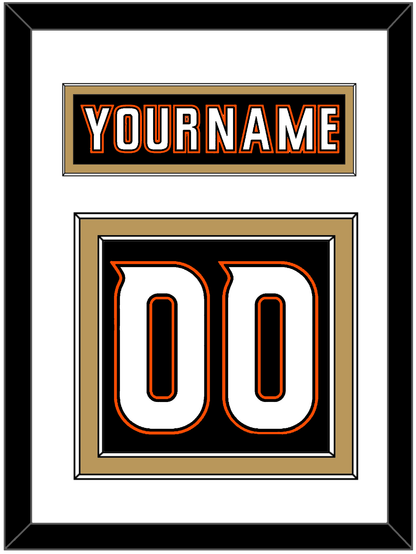 Anaheim Nameplate & Number (Back) - Home Black (2014-2024) - Signature Tier 1