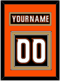 Anaheim Nameplate & Number (Back) - Home Black (2014-2024) - Double Mat 2