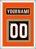 Anaheim Nameplate & Number (Back) - Home Black (2014-2024) - Double Mat 2