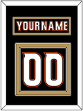 Anaheim Nameplate & Number (Back) - Home Black (2014-2024) - Double Mat 3