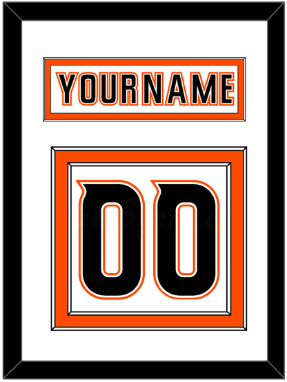 Anaheim Nameplate & Number (Back) - Road White (2014-2024) - Signature Tier 1