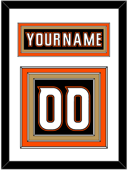 Anaheim Nameplate & Number (Back) - Home Black (2014-2024) - Premier Tier 1