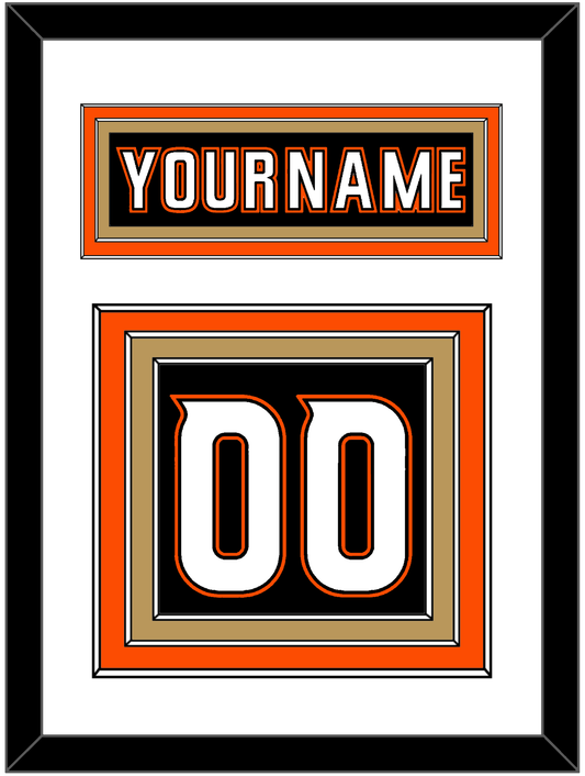 Anaheim Nameplate & Number (Back) - Home Black (2014-2024) - Premier Tier 1