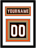 Anaheim Nameplate & Number (Back) - Home Black (2014-2024) - Triple Mat 1