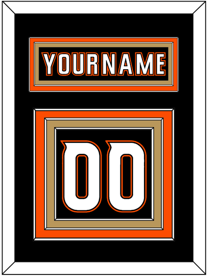 Anaheim Nameplate & Number (Back) - Home Black (2014-2024) - Premier Tier 2