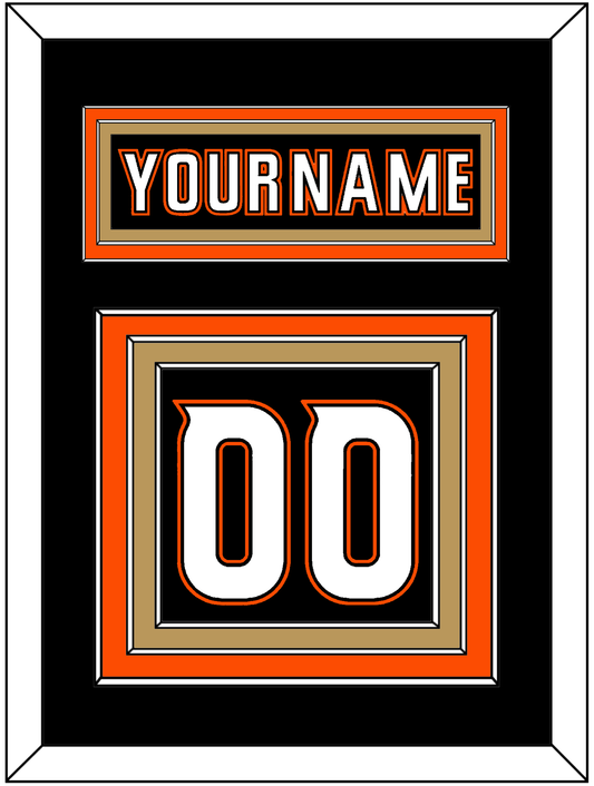 Anaheim Nameplate & Number (Back) - Home Black (2014-2024) - Premier Tier 2