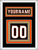 Anaheim Nameplate & Number (Back) - Home Black (2014-2024) - Triple Mat 2