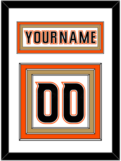 Anaheim Nameplate & Number (Back) - Road White (2014-2024) - Premier Tier 1
