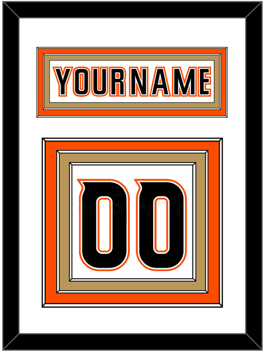 Anaheim Nameplate & Number (Back) - Road White (2014-2024) - Premier Tier 1