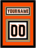 Anaheim Nameplate & Number (Back) - Road White (2014-2024) - Triple Mat 2