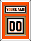 Anaheim Nameplate & Number (Back) - Road White (2014-2024) - Triple Mat 2