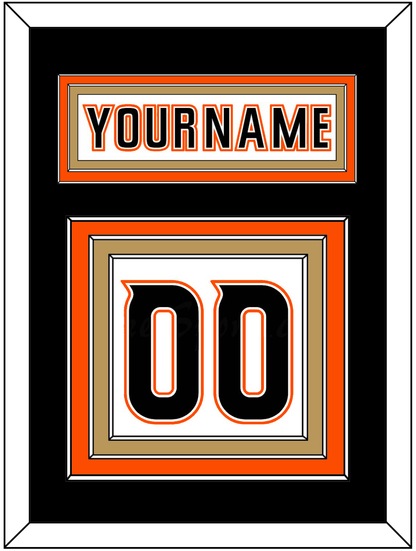 Anaheim Nameplate & Number (Back) - Road White (2014-2024) - Premier Tier 3