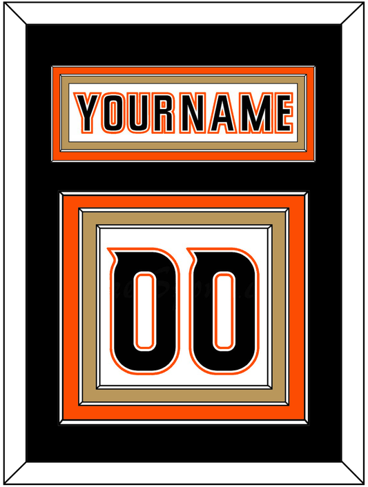 Anaheim Nameplate & Number (Back) - Road White (2014-2024) - Premier Tier 3