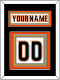 Anaheim Nameplate & Number (Back) - Road White (2014-2024) - Triple Mat 3