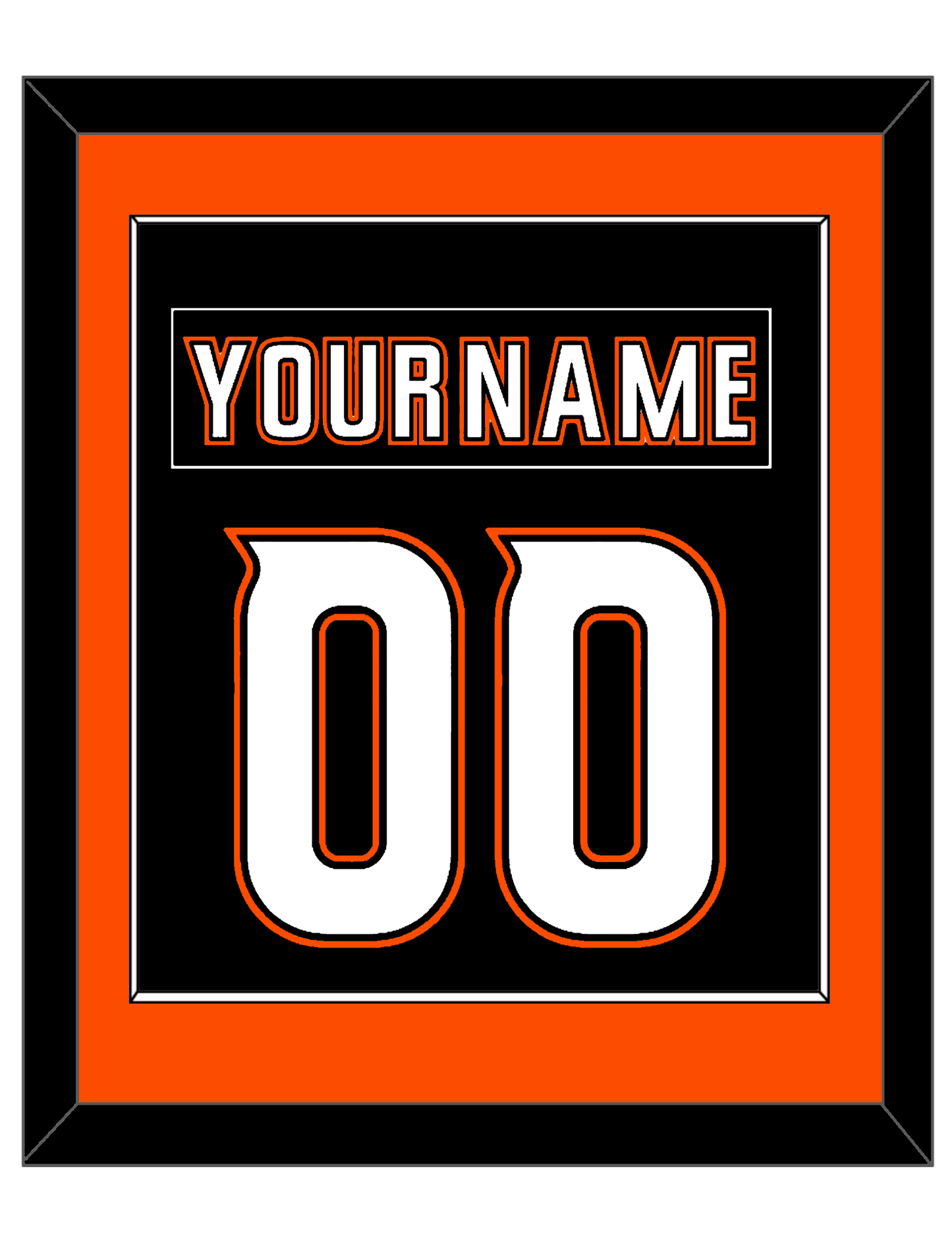 Anaheim Nameplate & Number (Back) Combined - Home Black (2014-2024) - Essential Tier 2