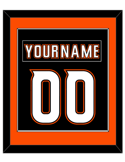 Anaheim Nameplate & Number (Back) Combined - Home Black (2014-2024) - Essential Tier 2