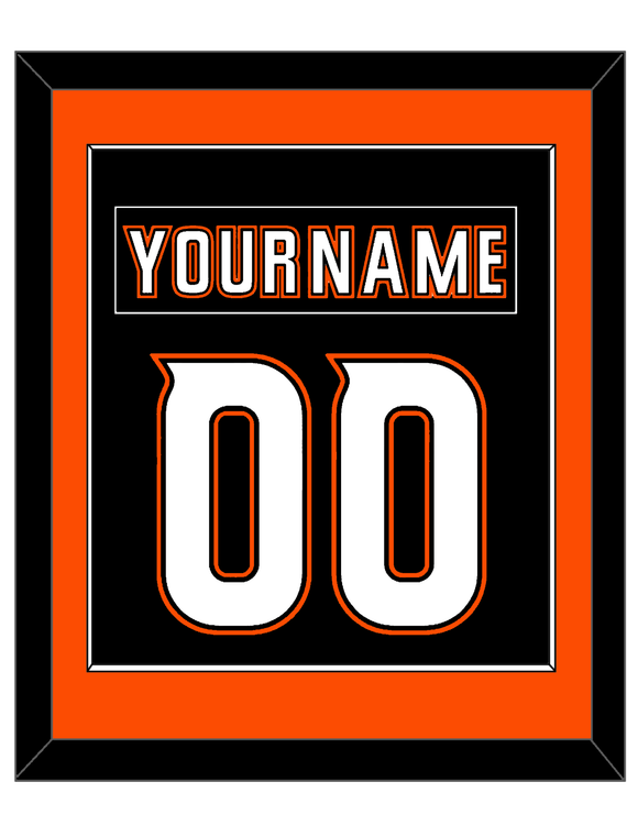 Anaheim Nameplate & Number (Back) Combined - Home Black - Single Mat 2