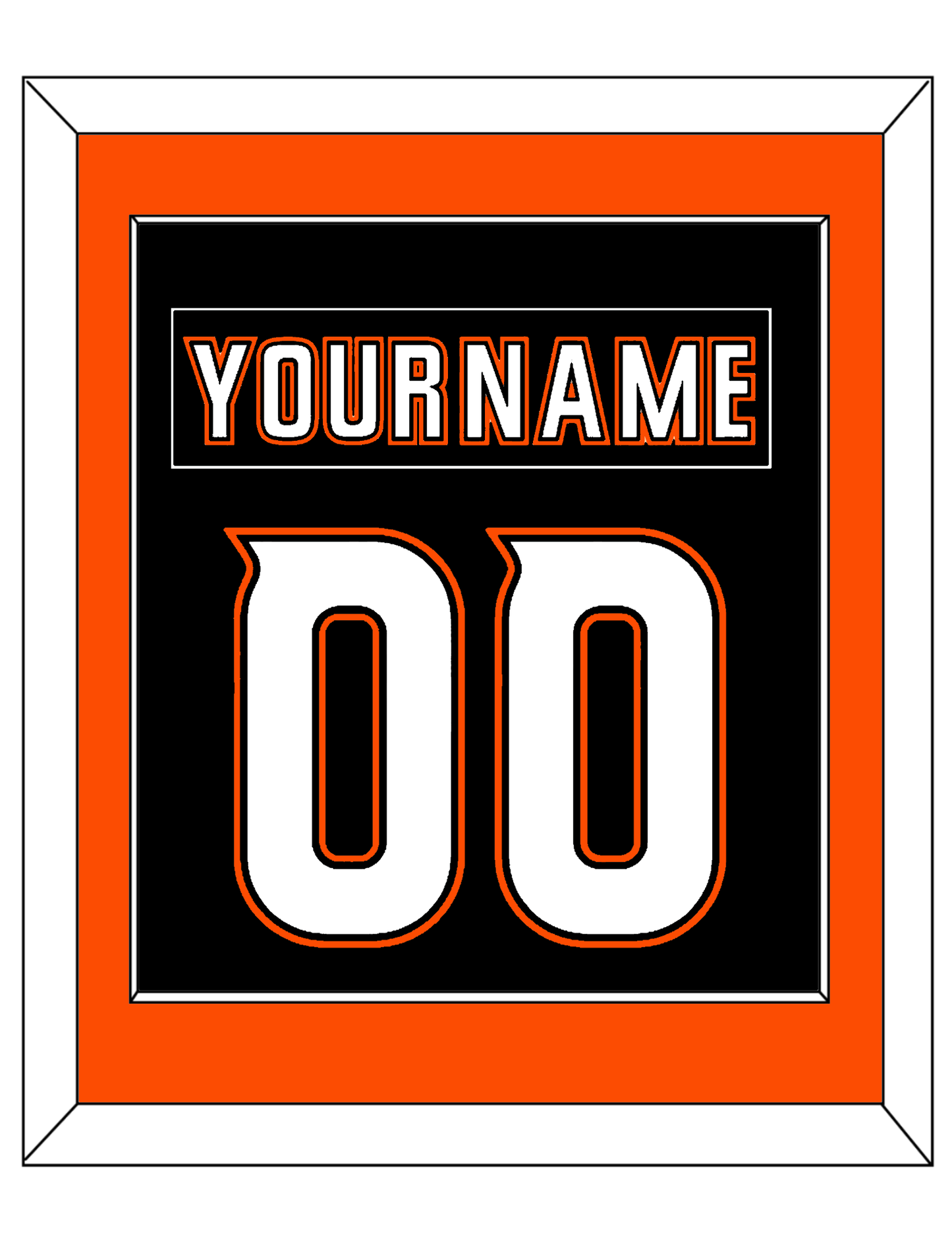 Anaheim Nameplate & Number (Back) Combined - Home Black (2014-2024) - Essential Tier 2