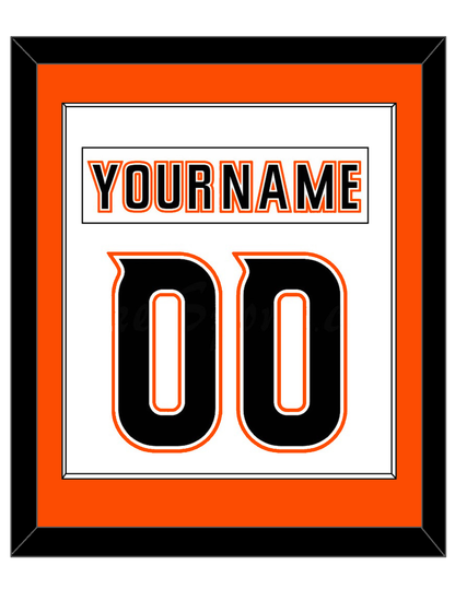 Anaheim Nameplate & Number (Back) Combined - Road White (2014-2024) - Essential Tier 1
