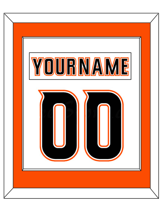 Anaheim Nameplate & Number (Back) Combined - Road White (2014-2024) - Essential Tier 1