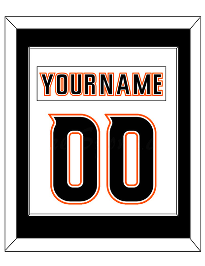 Anaheim Nameplate & Number (Back) Combined - Road White (2014-2024) - Essential Tier 2