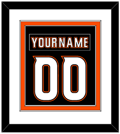 Anaheim Nameplate & Number (Back) Combined - Home Black (2014-2024) - Signature Tier 1