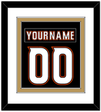 Anaheim Nameplate & Number (Back) Combined - Home Black (2014-2024) - Double Mat 2