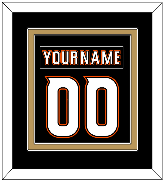 Anaheim Nameplate & Number (Back) Combined - Home Black (2014-2024) - Signature Tier 3
