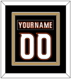 Anaheim Nameplate & Number (Back) Combined - Home Black (2014-2024) - Double Mat 3