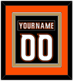 Anaheim Nameplate & Number (Back) Combined - Home Black (2014-2024) - Double Mat 4