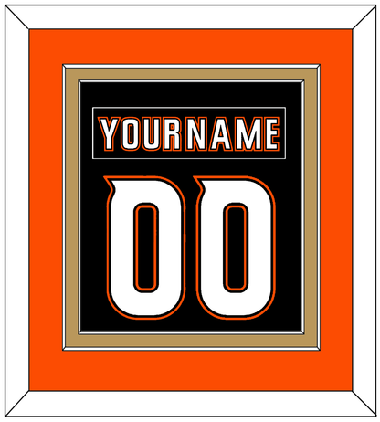 Anaheim Nameplate & Number (Back) Combined - Home Black (2014-2024) - Signature Tier 4
