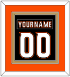 Anaheim Nameplate & Number (Back) Combined - Home Black (2014-2024) - Double Mat 4