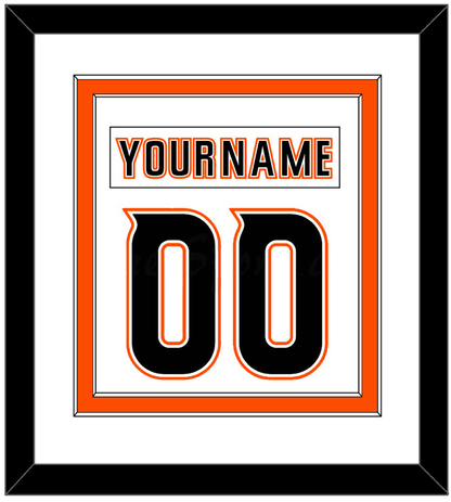 Anaheim Nameplate & Number (Back) Combined - Road White (2014-2024) - Signature Tier 1