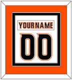 Anaheim Nameplate & Number (Back) Combined - Road White (2014-2024) - Double Mat 3