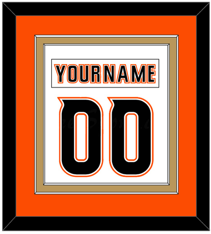 Anaheim Nameplate & Number (Back) Combined - Road White (2014-2024) - Signature Tier 4