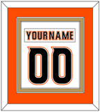 Anaheim Nameplate & Number (Back) Combined - Road White (2014-2024) - Double Mat 4