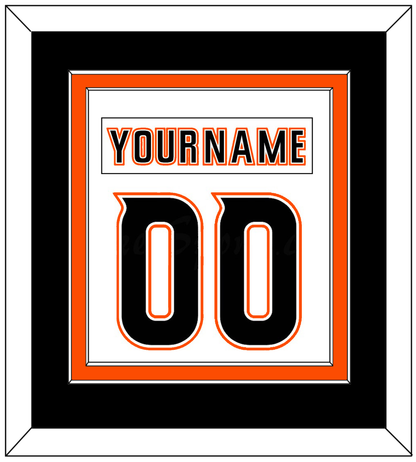 Anaheim Nameplate & Number (Back) Combined - Road White (2014-2024) - Signature Tier 5