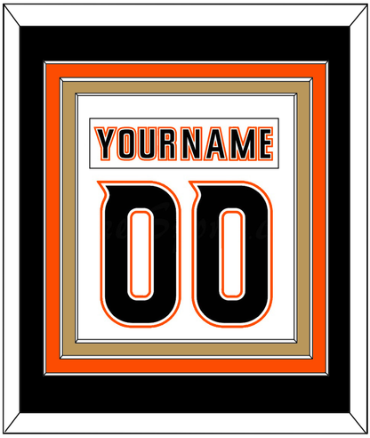 Anaheim Nameplate & Number (Back) Combined - Road White (2014-2024) - Premier Tier 2