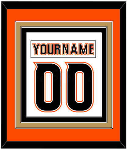 Anaheim Nameplate & Number (Back) Combined - Road White (2014-2024) - Premier Tier 3