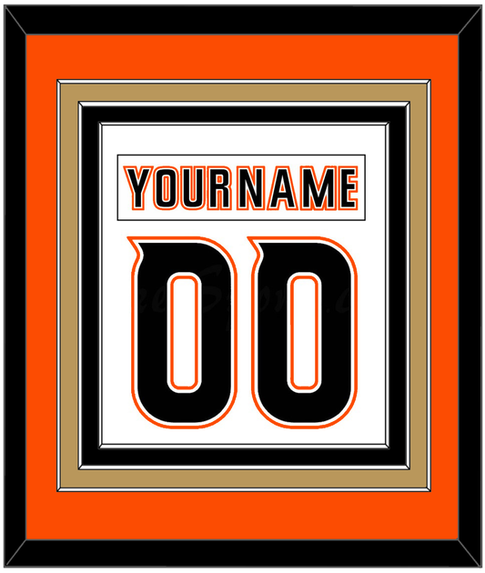 Anaheim Nameplate & Number (Back) Combined - Road White (2014-2024) - Premier Tier 3