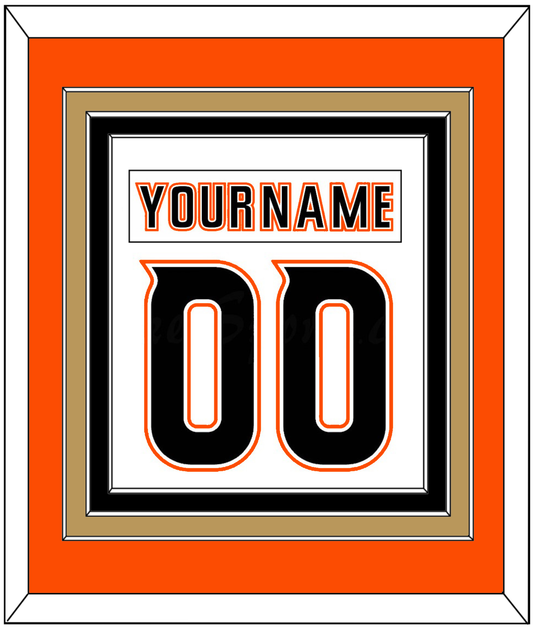 Anaheim Nameplate & Number (Back) Combined - Road White (2014-2024) - Premier Tier 3