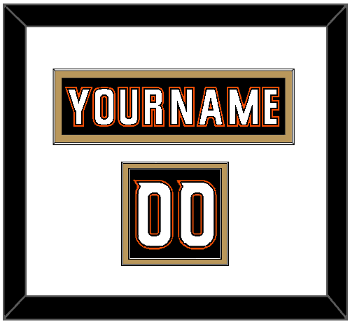 Anaheim Nameplate & Number (Shoulder) - Home Black (2014-2024) - Signature Tier 2