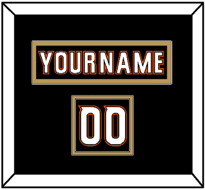 Anaheim Nameplate & Number (Shoulder) - Home Black (2014-2024) - Signature Tier 3