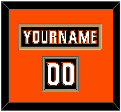 Anaheim Nameplate & Number (Shoulder) - Home Black (2014-2024) - Signature Tier 4
