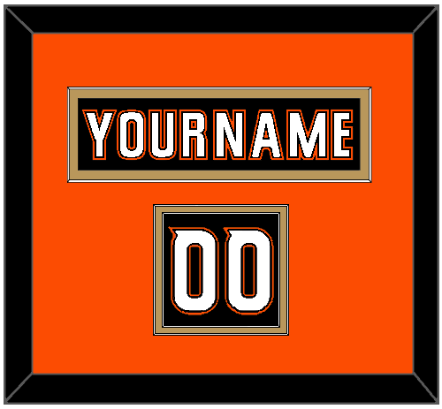 Anaheim Nameplate & Number (Shoulder) - Home Black (2014-2024) - Signature Tier 4