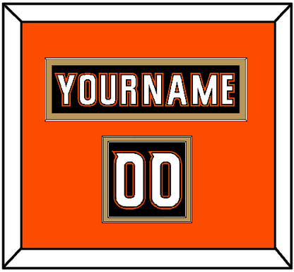 Anaheim Nameplate & Number (Shoulder) - Home Black (2014-2024) - Signature Tier 4