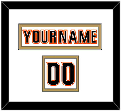 Anaheim Nameplate & Number (Shoulder) - Road White (2014-2024) - Signature Tier 1
